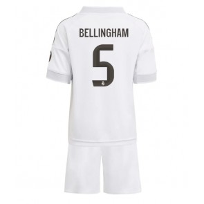Real Madrid Jude Bellingham #5 Hjemmebanetrøje Børn 2025-26 Kortærmet (+ Korte bukser)